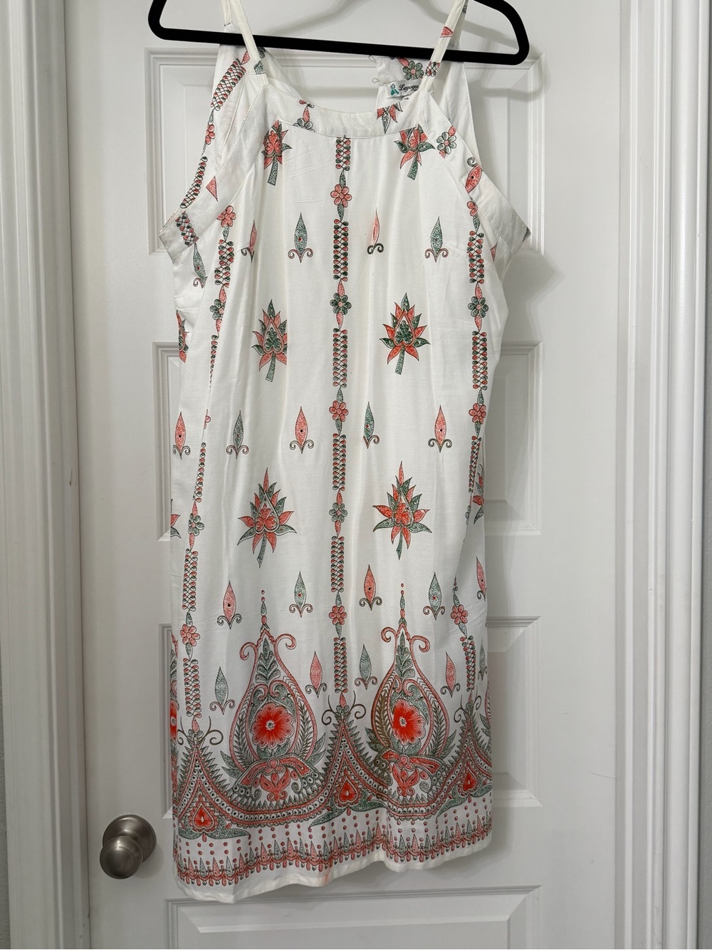 White Floral Print Cold-Shoulder Summer Dress